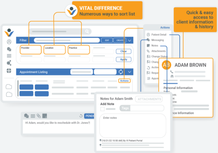 screenshot of Vital Interaction